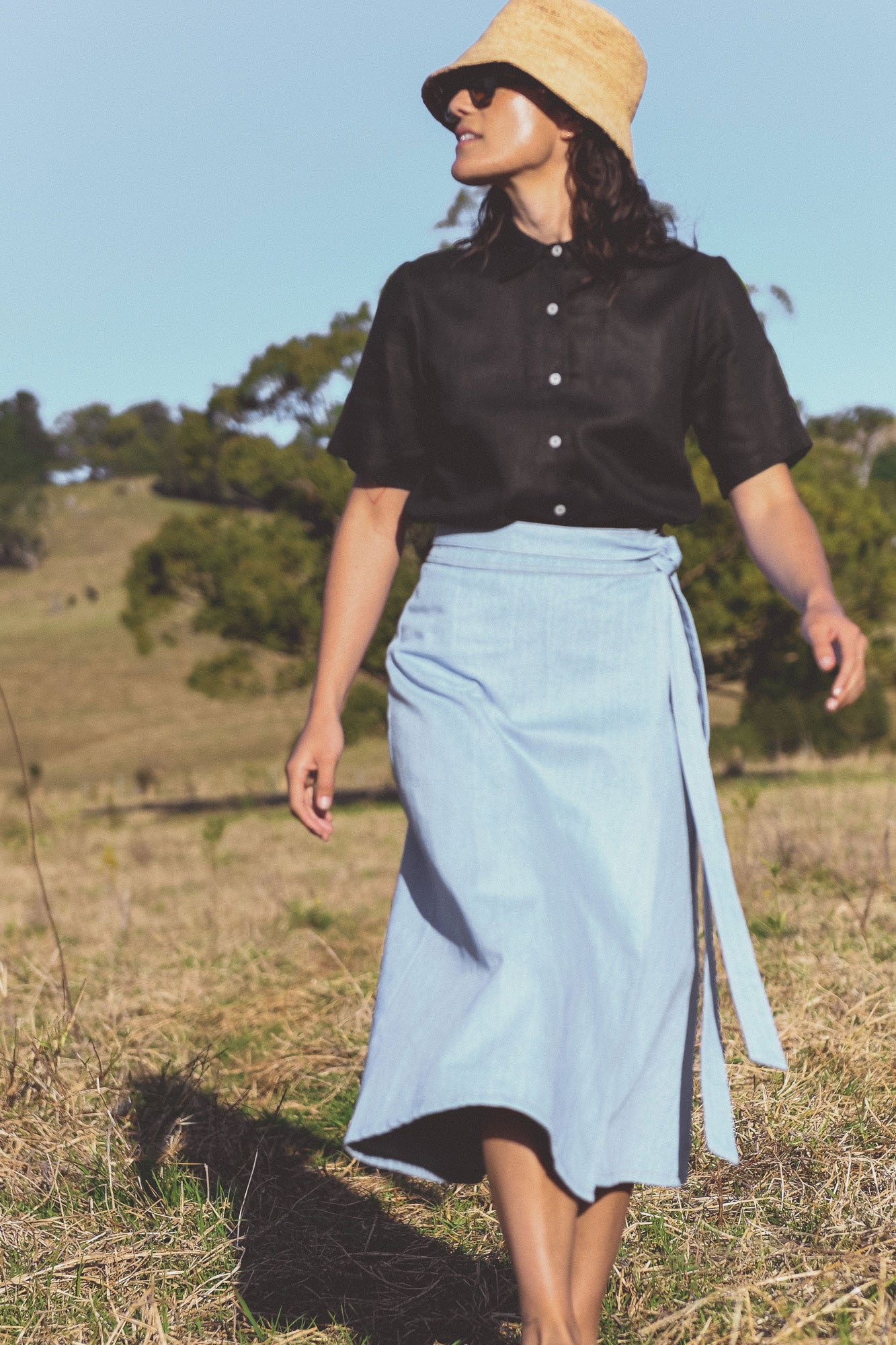 Urban Renewal Vintage Mid-Length Denim Skirt | Urban Outfitters Australia -  Clothing, Music, Home & Accessories